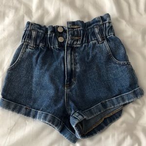 Pac Sun Paper Bag Mom Shorts